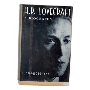 HP Lovecraft A Biography Book HC DJ 1996 L Sprague De Camp